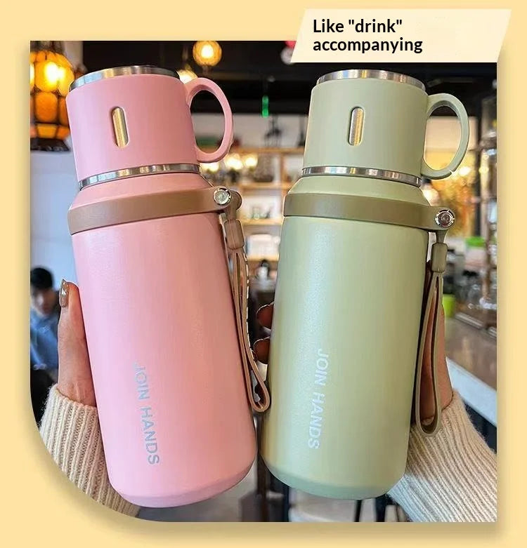 316 Stainless Steel Insulated Water Bottle 24 Hour Hot Cold Leak Proof with Straw and Lid for Gym Travel Outdoor Sport