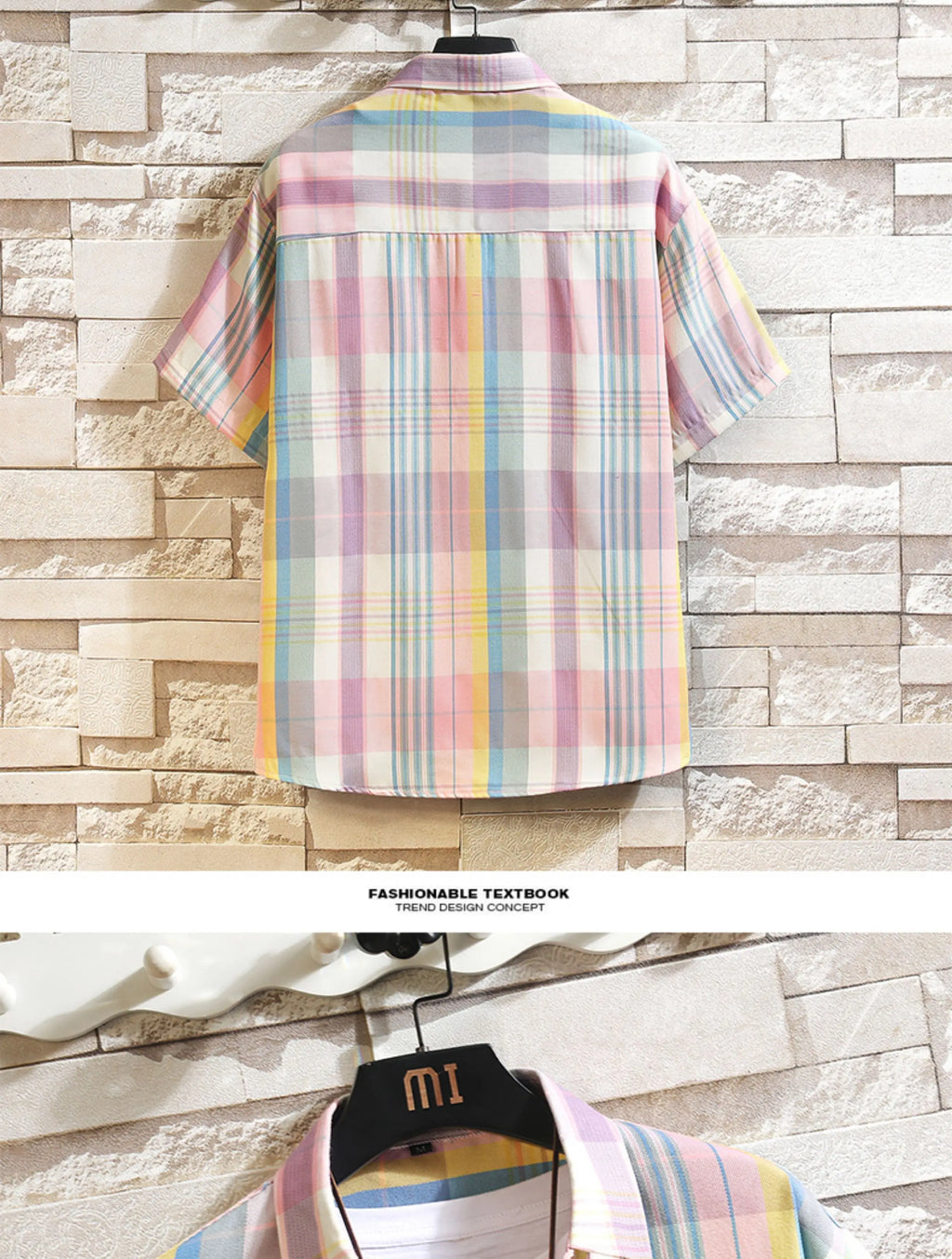 New Men's Shirts Casual Loose Designer Plaid Short Sleeve Shirts Mens Clothing Trend Social Mens Office Shirt Daily Work 5XL