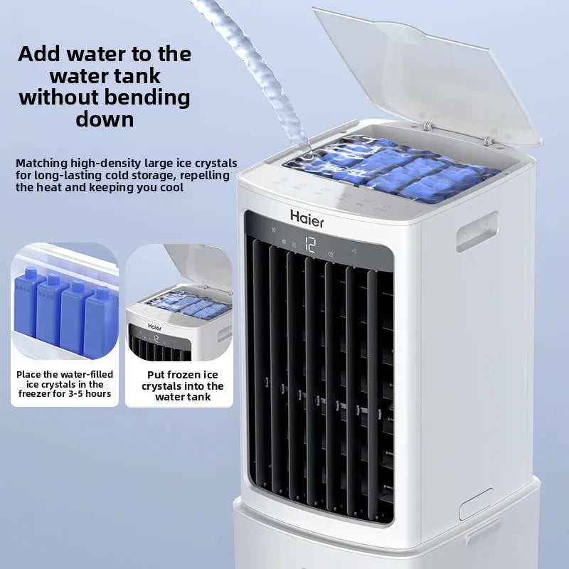 Portable Air Conditioner Fans Air Cooler 9L/12L Water Tank Remote Control 3-in-1 Cooling Fan Humidifier for Home Office Room