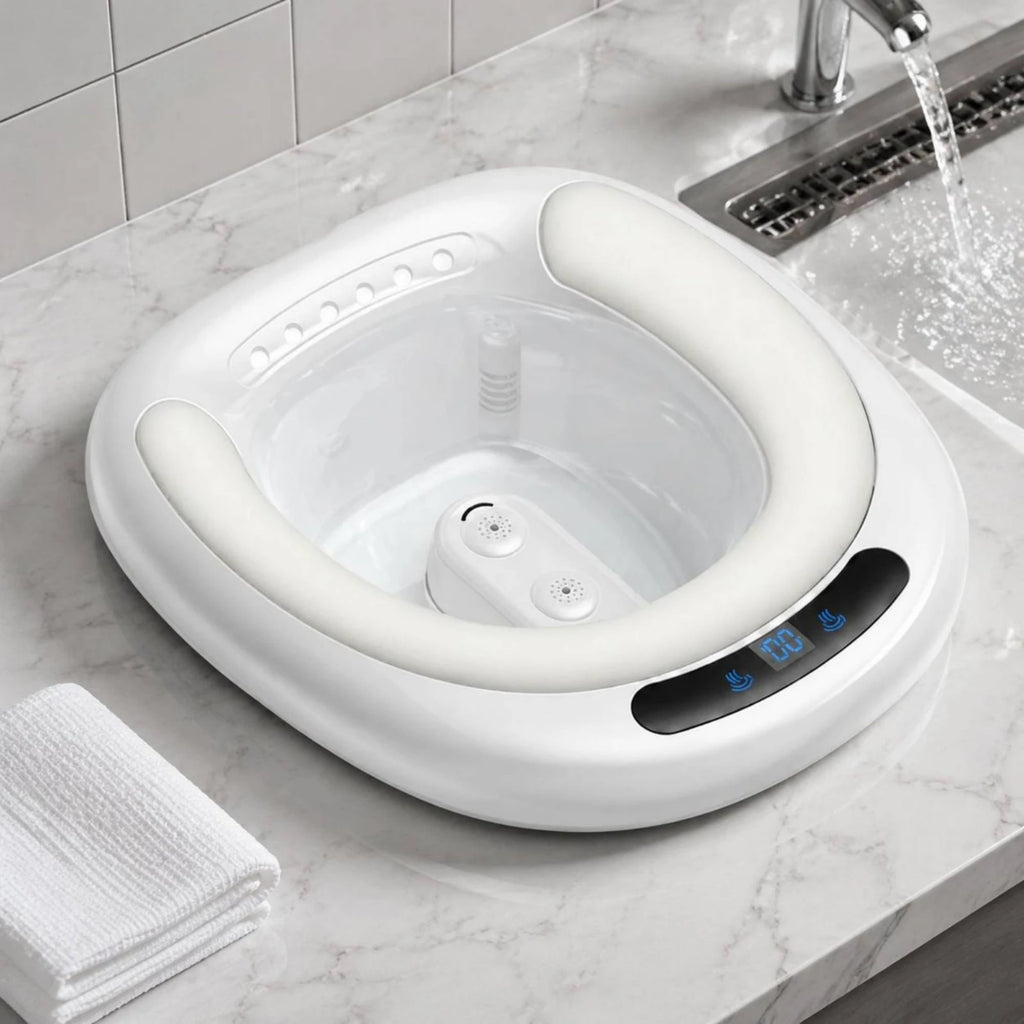 Electric Sitz Bath Basin Automatic Water Spray Toilet Sitz Bath Seat Pregnancy Wash Basin Easy to Use Health Care Item Portable