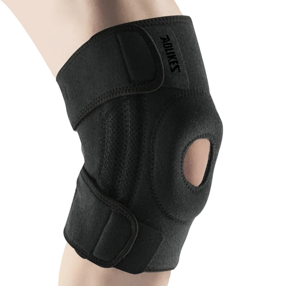AOLIKES 1PCS Knee Brace for Women & Men with Side Stabilizers, Patella Knee Brace for Knee Support for Running, Basketball