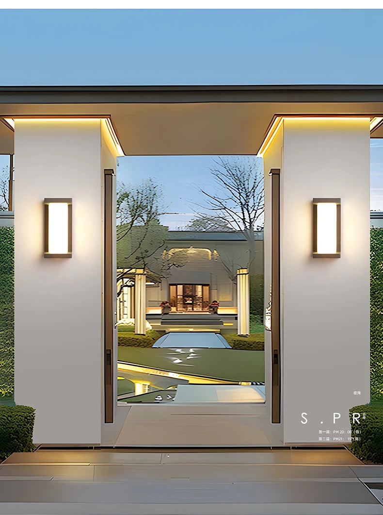 LED Outdoor Wall Light Modern Indoor Home Waterproof IP65 Courtyard Light Porch Light Balcony Wall Light Park Decorative Light