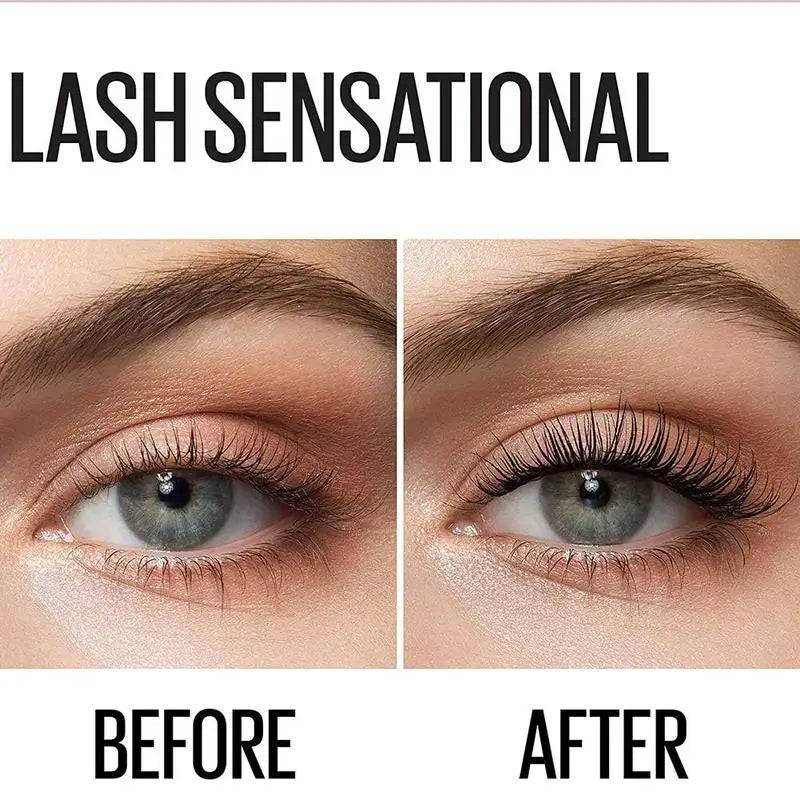 4D Black Mascara Thickening,Lengthening,Curling,Waterproof Liquid Fiber Mascara Long-Lasting Natural Eyelash Enhance Cosmetics