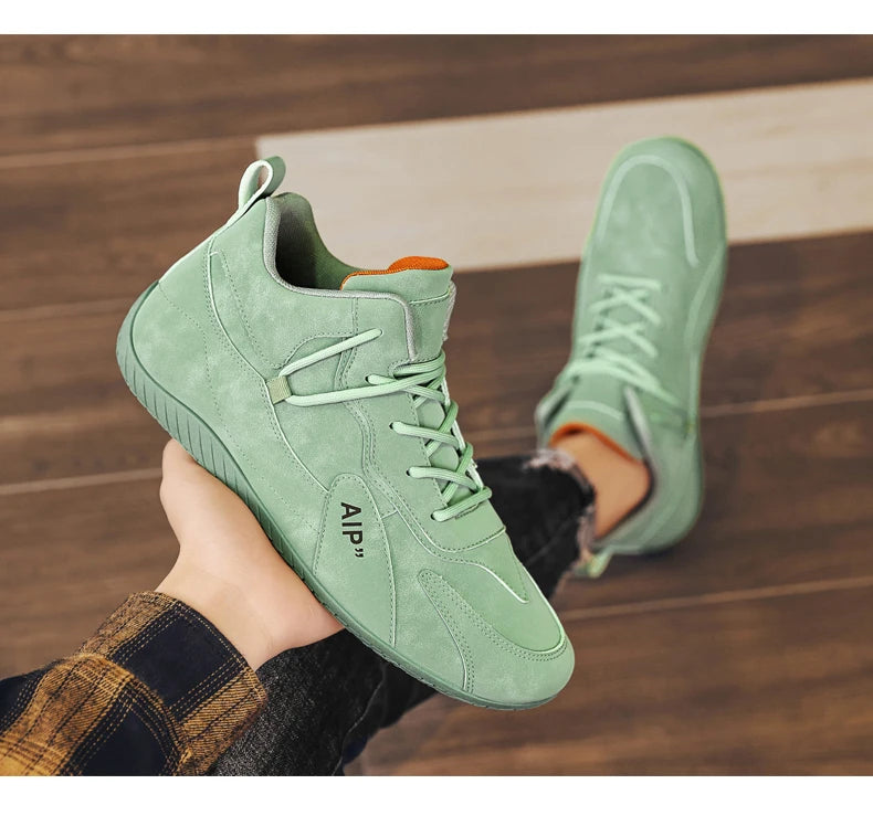 Casual Sport Shoes for Men Retro Leather Surface Soft Bottom Versatile Leisure Board Shoes Autumn Trend Brand Agan Men's Foot...