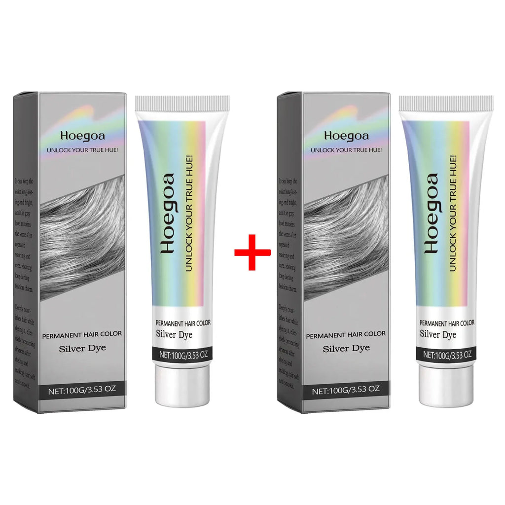 Grey Hair Dye Permanent Styling Hair Color Wax Shampoo Fashion No Damage Quick Coloring Lasting Professional Hairs Dyeing Cream