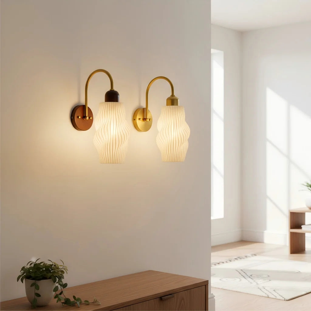 LED Wall Lamp Livingroom Bedroom Modern Simple Crative Light Fixture Home Lighting PVC lampshade Modern Sconce  Wall Lamp