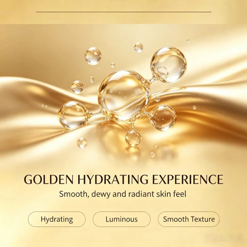 Face Serum Nicotinamide 30ml Hydrating Skin Care 24K Gold Smoothing Texture Daily Gentle Luminous Complexion Dewy Glow Nourish