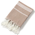 Holiday Towels with Tassel, Striped Bath Towels, Natural Turkish Beach Towel Set for Bathroom Pool Absorbent towels