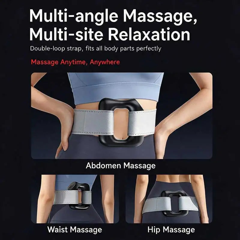 Electric rolling percussion massager Fascia Ring Belt Fat Burning BodyShaping HIGH FREQUENCY Kneading VIBRATION Fatigue relief