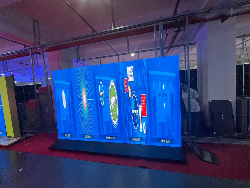 GOB P2 Foldable LED Poster Portable Digital Signage Indoor Mall Advertising Banner Screen