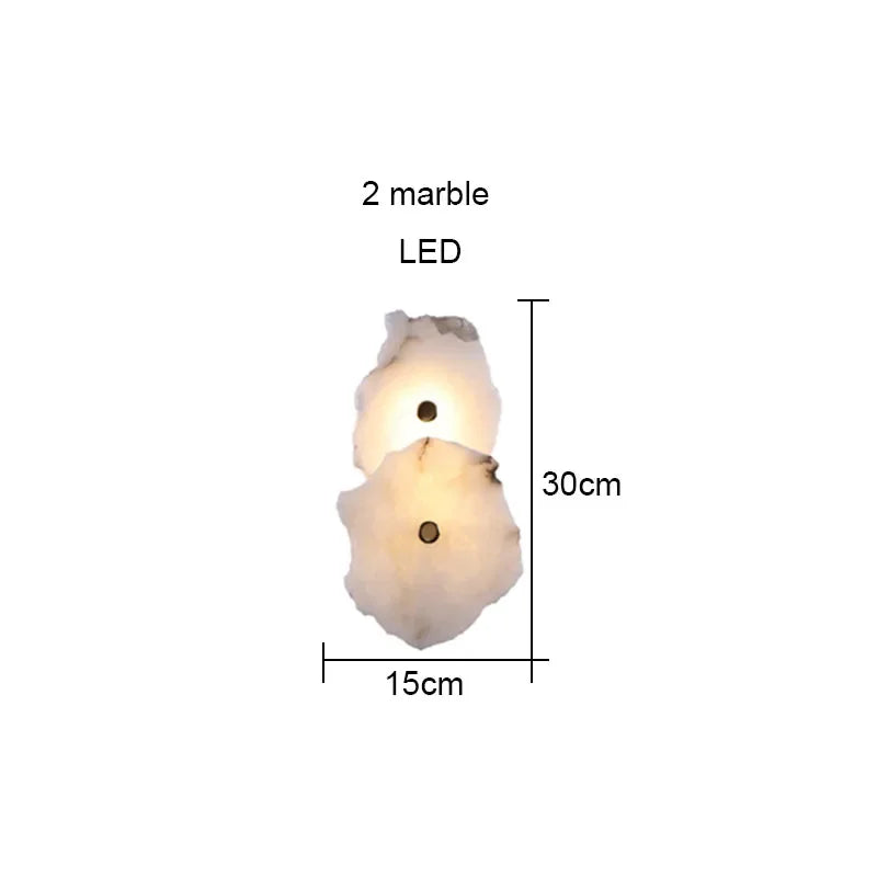 Modern Light Luxury Marble Wall Lamp Bedroom Bedside Tv Background Aisle Corridor Lighting