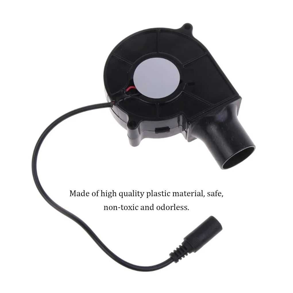 220V BBQ Fan Handheld Cooking Tool Adjustable Speed Air Blower for Barbecue Grill Camping US EU Plug Portable