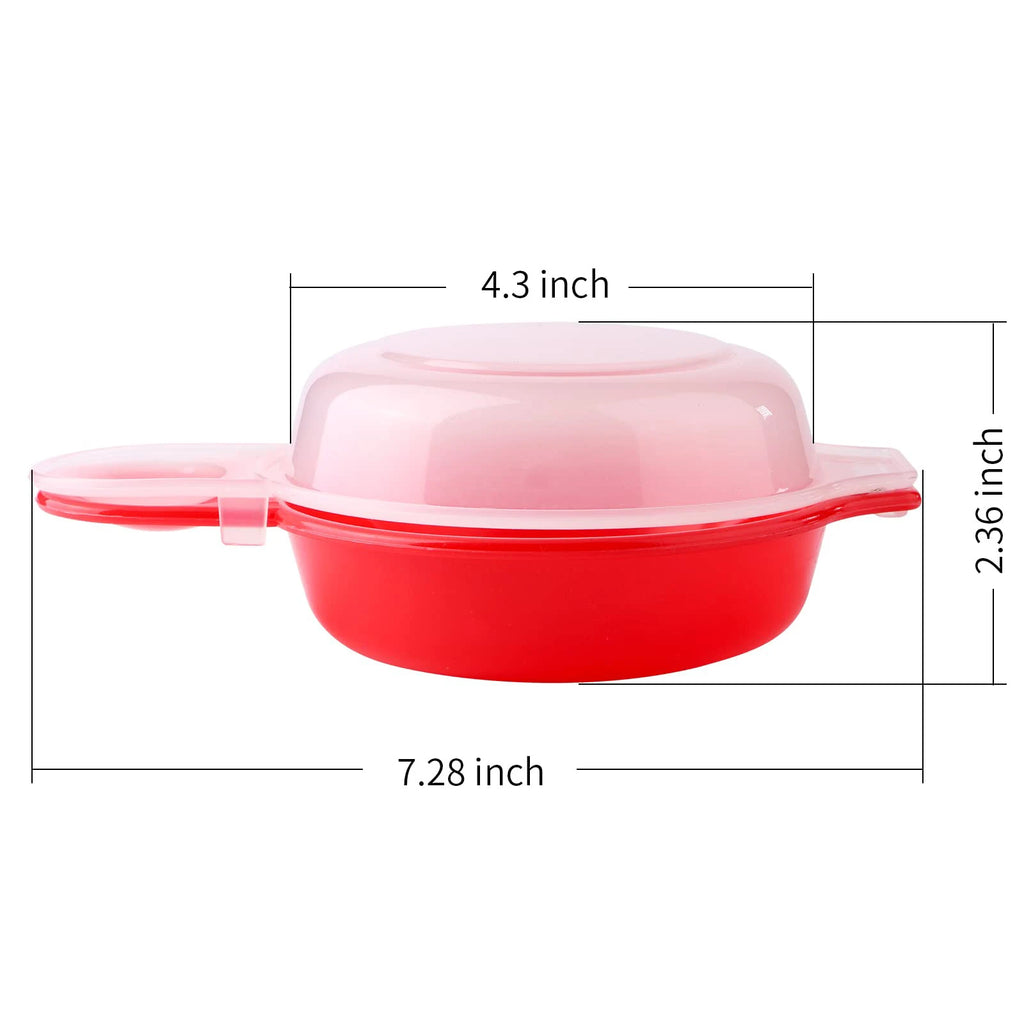 2pcs/set Microwave Cheese Eggs Cooker 1 Minute Fast Microwave Oven Eggs Cooker Easy Use Portable Household Kitchen Gadgets