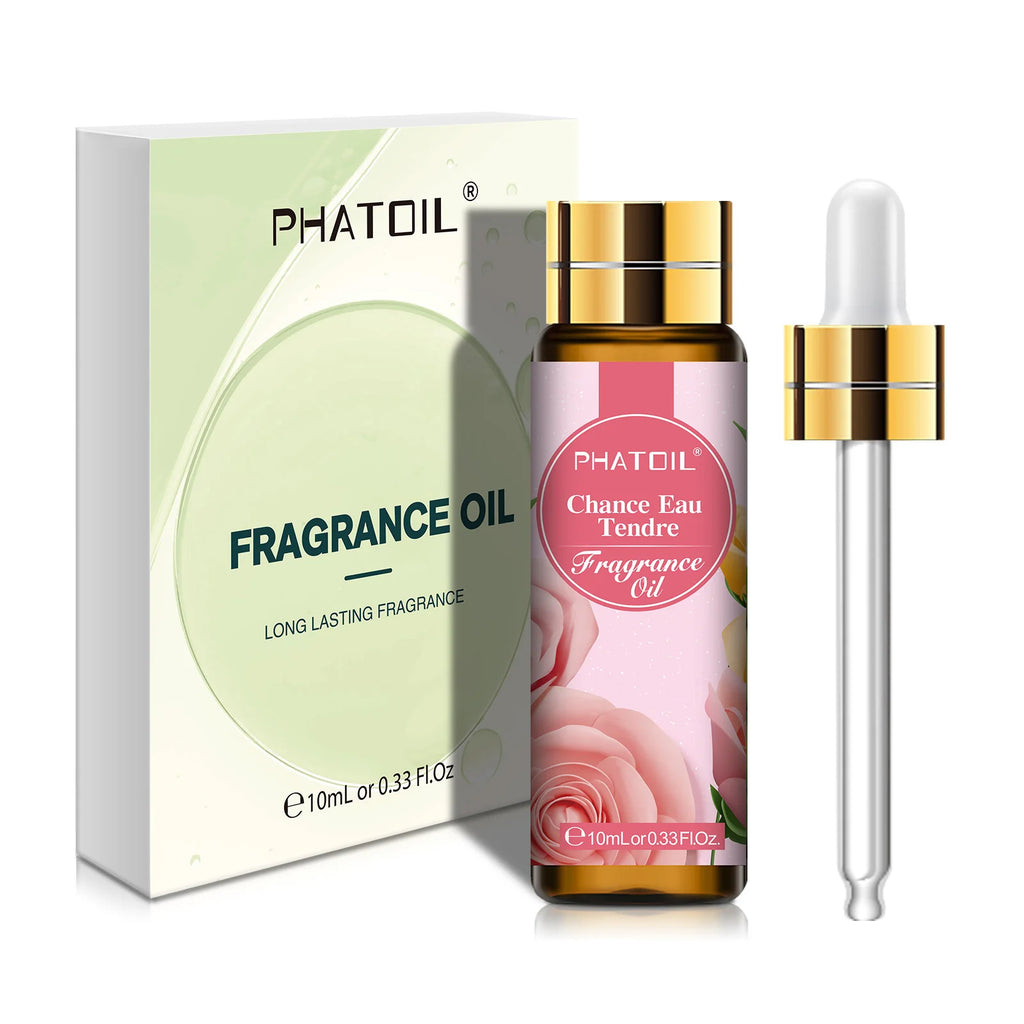 PHATOIL 10ml Fragrance Oil with Dropper White Musk Bubble Gum Sea Breeze Vanilla & Coconut  Coffee Aromatherapy Fragrance Oils