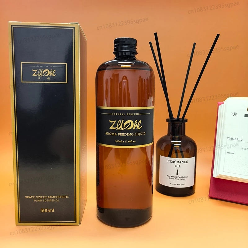 House Fragrance Essential Oil 500ml Ritz Carlton Hilton Hotel Scent Long-lasting Aromatherapy Deodorant,give 10pcs Reed Sticks