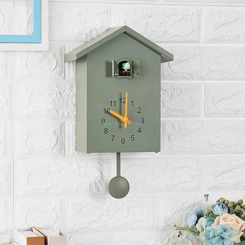 2025 New Modern Plastic Bird Cuckoo Design Wall Hanging Clock Wall Art Home Decoraton Modern Brief Decoration