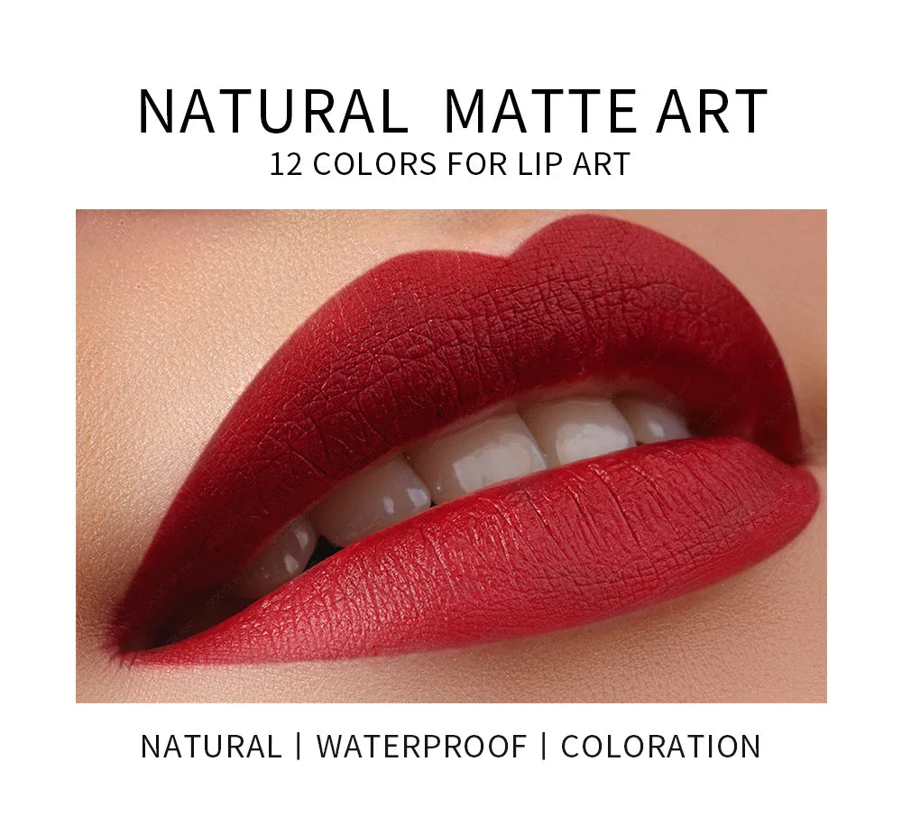 Matte Lipstick That Doesn'T Smudge, Provides Long-Lasting Color, Waterproof and Sweat-Proof, Versatile for Everyday Use, a Must-Have