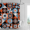 Home decoration shower curtains bathroom waterproof curtain fabric Living Room Modern Nordic Modern geometric pattern simple