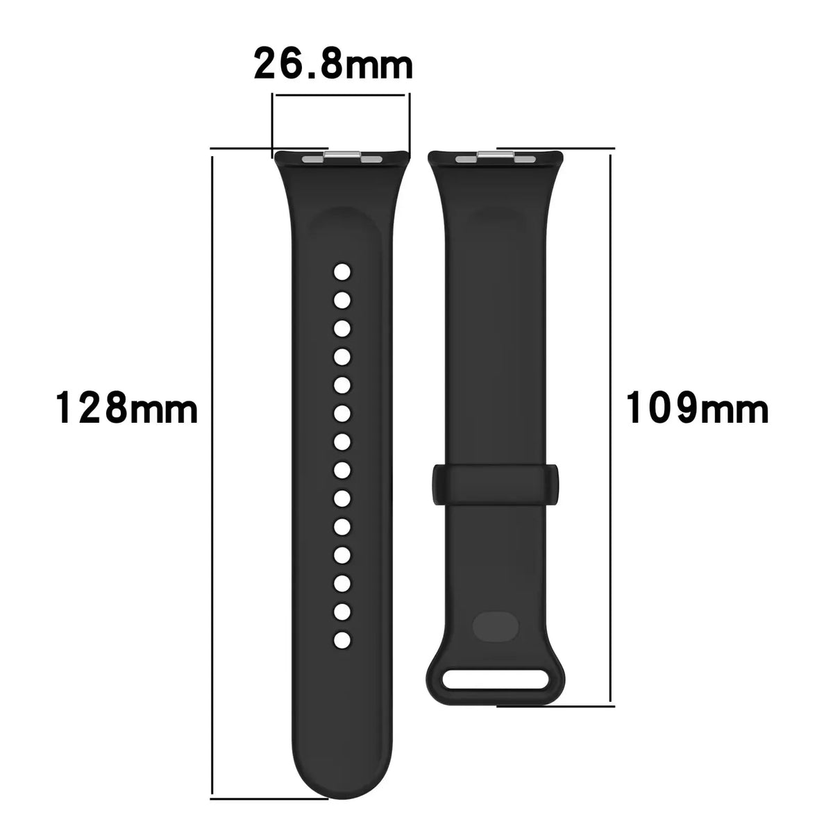 Silicone Strap for Redmi Watch 6 Lite/6Active 5 4 Sport Strap Bracelet for Xiaomi Smart Band 10/9/8 Pro Wristband Accessories