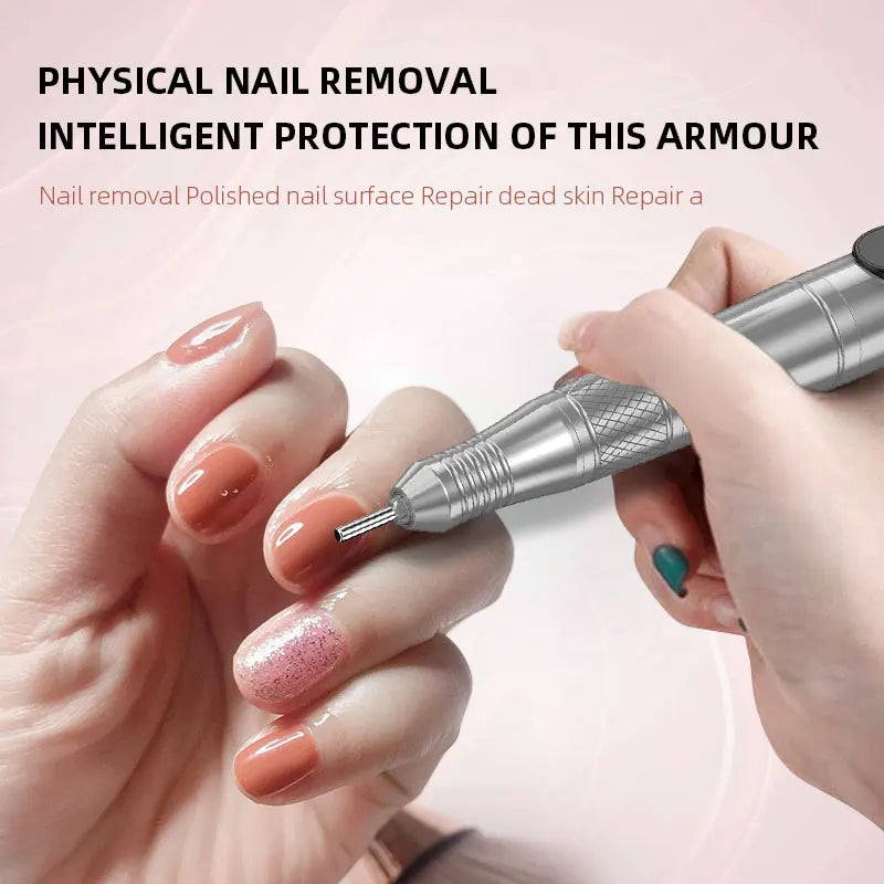 35000RPM Electric Nail Drill Manicure Machine Pedicure For Gel Polishing Professional Nail Lathe Low Noise Cutters Nail File Kit
