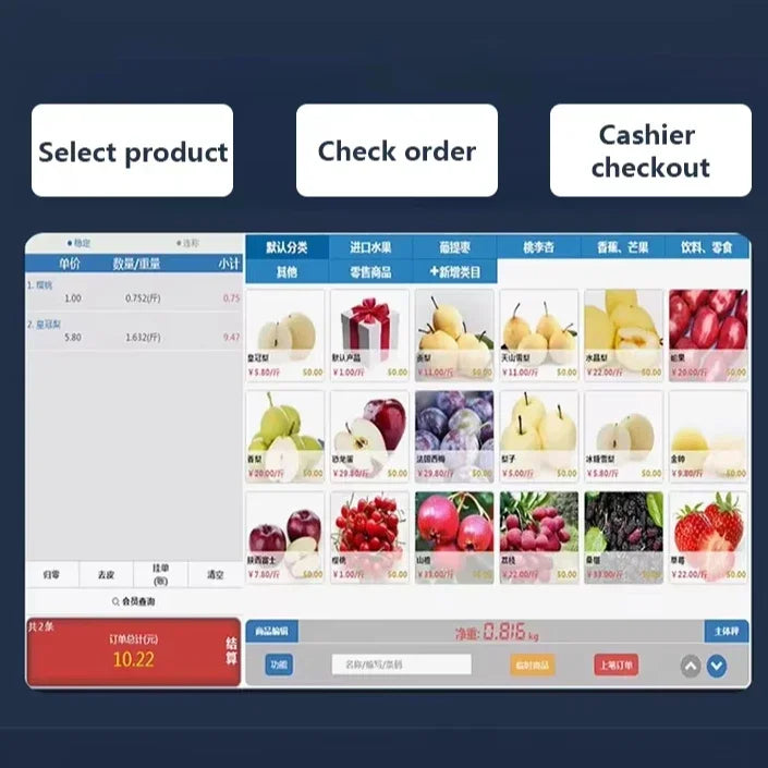 2025 15.6 Inch Dual Screen POS Machine – All-in-One Smart Desktop Cash Register for Retail & Restaurant
