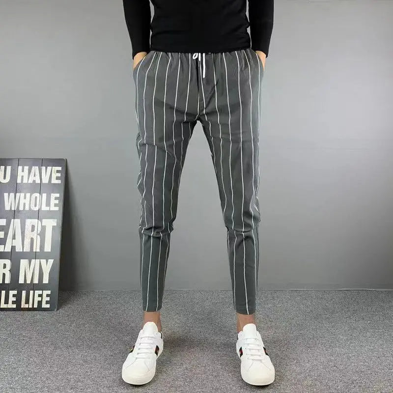 New Men's Lightweight Smart Casual Loose Straight Dress Suit Pants All Match Korean 2024 Business Trousers Streetwear Z121