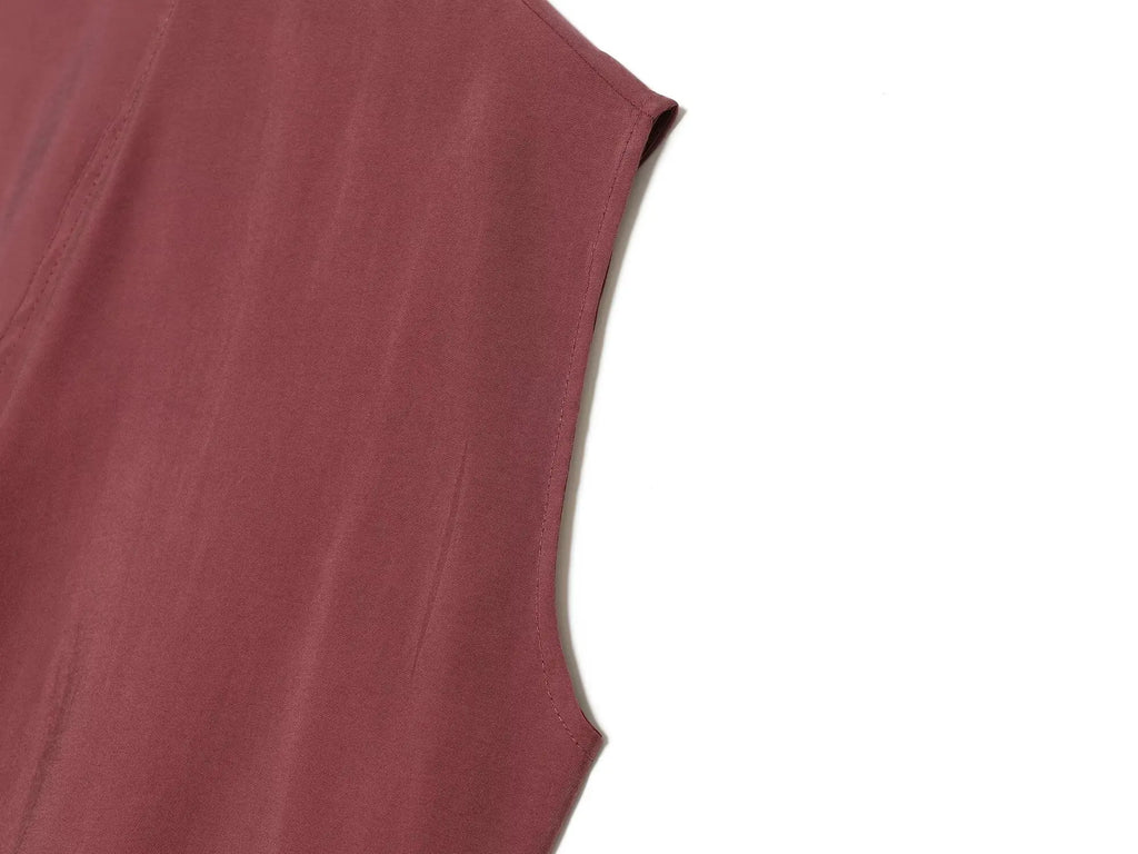 BSAY 2026 Women's Two Piece Set V-Neck Sleeveless Wrap Top With Bow Tie Elastic Waist Wide Leg Pants Elegant Solid Color Outfit