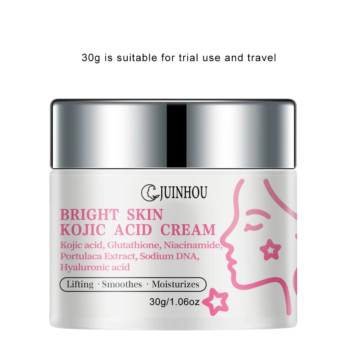JUINHOU Lightweight Non‑greasy Moisturizing Face Cream For Dull Skin Daily Facial Hydrating Brightening Skin Care For Home Skin