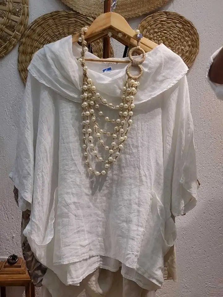 2025 Women New Fashion Off Shoulder Oversize Blouse Solid Bat Sleeve Tops Spring Summer Loose Irregular Hem Shirt Female Holiday