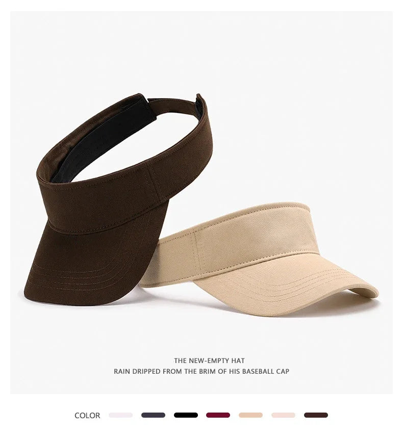 New cotton sports and leisure men, women and children can empty top hat, hat, tennis hat, sun protection outdoor running hat