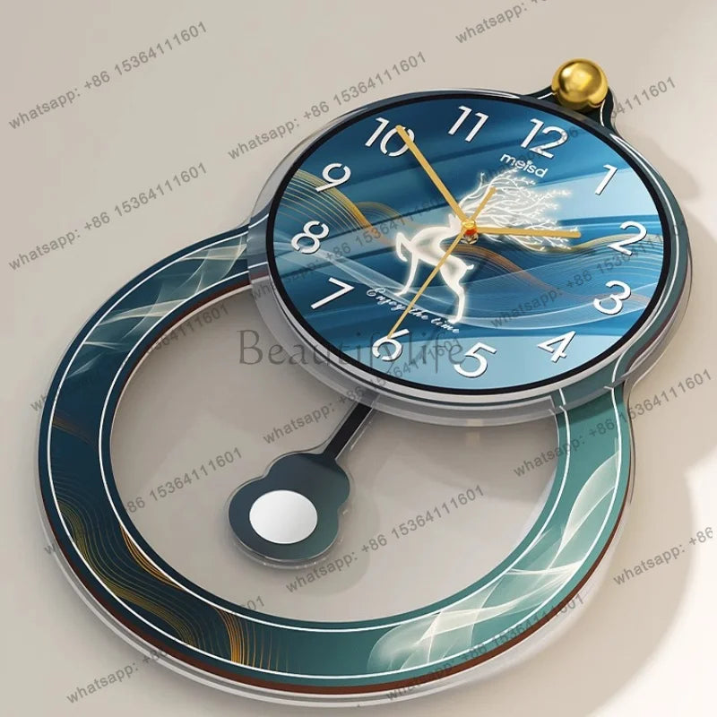 Kitchen Living Room Wall Clock Minimalist Design Unique Usa European Wall Clock Flowers Nordic Luxury Metal Horloge Decorarion