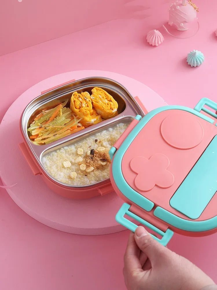 304 Portable Stainless Steel Lunch Box Baby Child Student Outdoor Camping Picnic Food Container Bento Box Outing Tableware