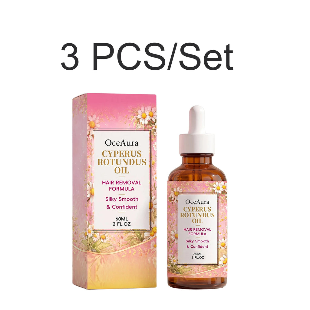OceAura Cyperus Rotundus Oil Hair Removal Minimizing Oil After Shave Smoothing Hydrating Body Care Armpit Leg Arm 60ml