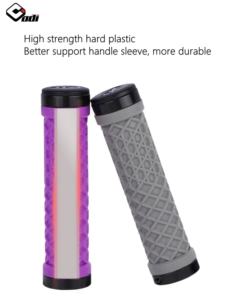 ODI Van Bicycle Handlebar Grips sillicone Lock-On Anti-slip Shock Absorption MTB Double Lock Ring for BMX Folding Bike Parts