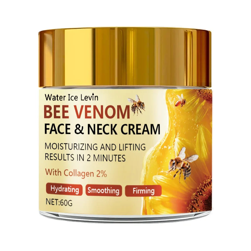 Bee Venom Face and Neck Care Stick, Light Beige Firming Essence Moisturizer, Vitamin E and Hyaluronic Acid, Smooth and Firming, Suitable for All Skin Types