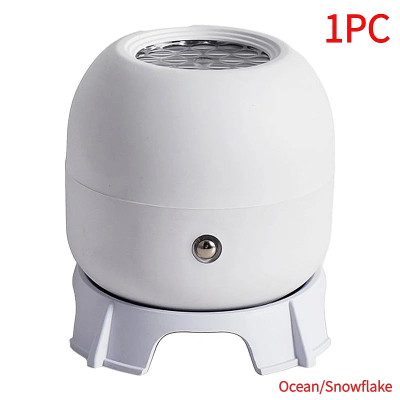 LED Ocean Projector Light 360° Rotating Dynamic Night Light USB Powered Ambient Lamp Decorative Lighting For Game,Living Room.