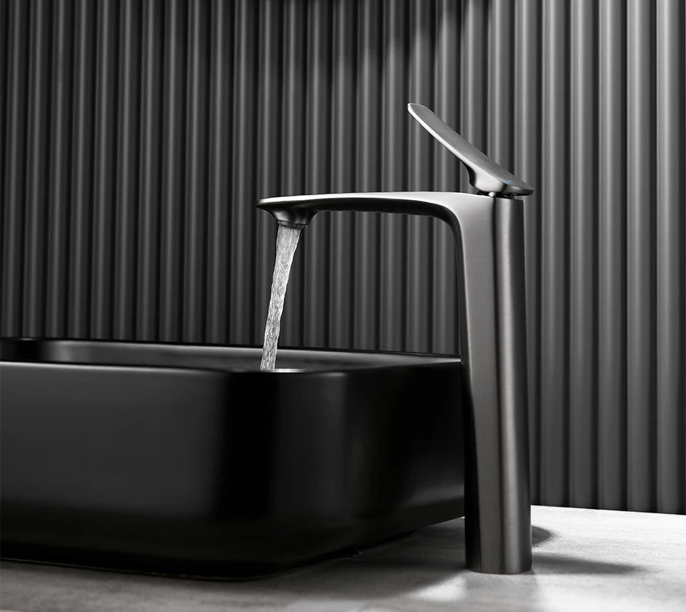 VGX Luxury Gold Bathroom Faucets High Basin Mixer Tall Sink Faucet Gourmet Washbasin Tapware Hot Cold Water Tap Brass Chrome