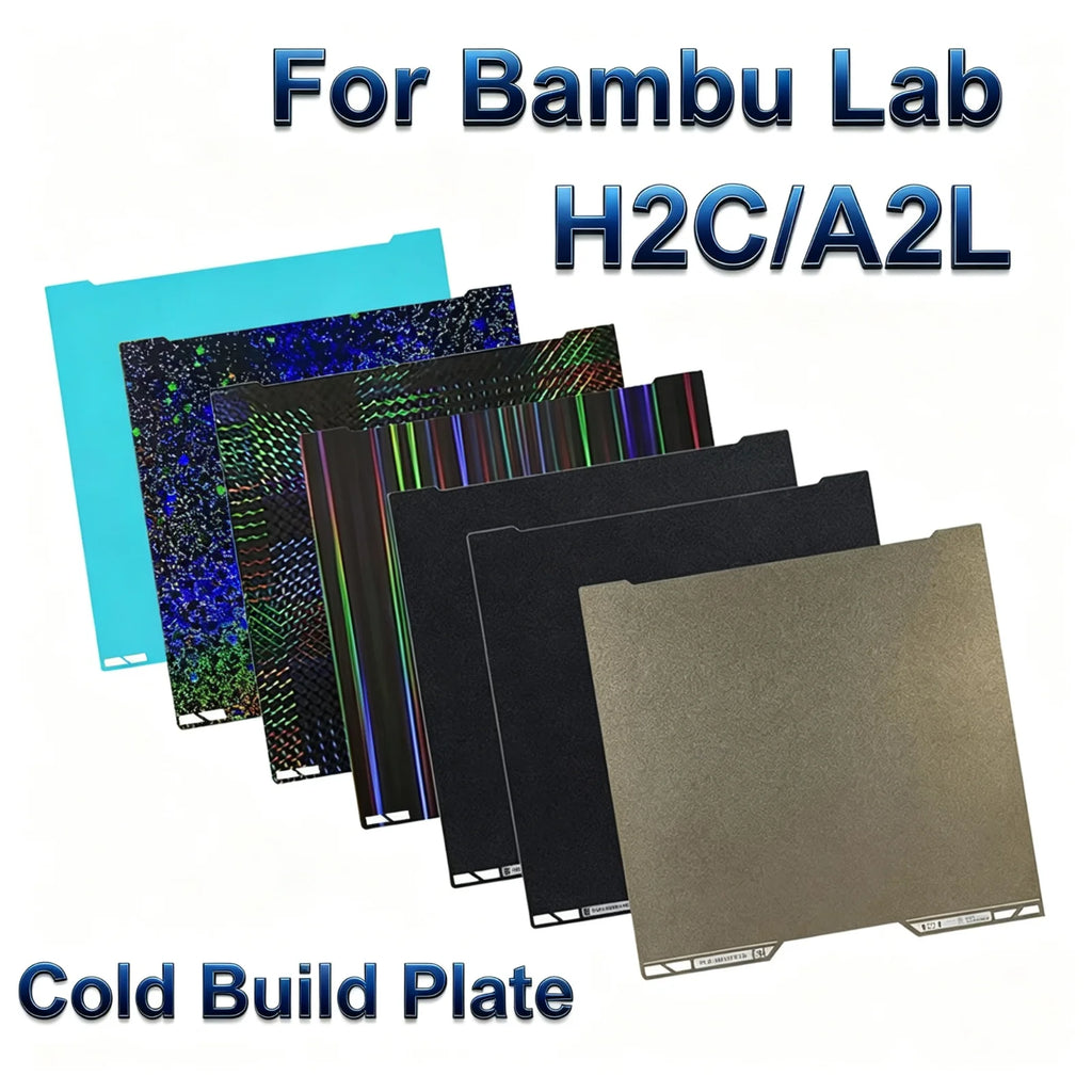 For Bambu Lab A2L H2C Build Plate 335x325mm Resistant to High Temperatures Easy Installation Durable Wear-Resistant PEI PET PEO