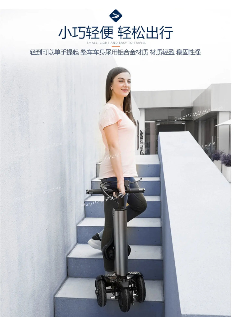 Ultra Light Foldable Electric Bike for Adults with Lithium Battery Portable E Bike for Men Women