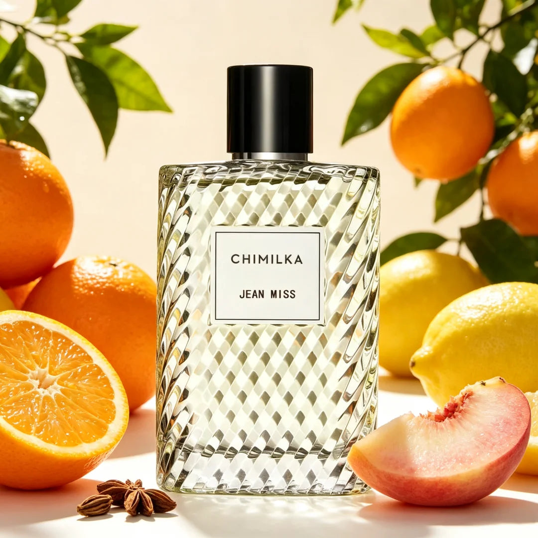 100ml Unisex Long Lasting Eau de Parfum, Italian Citrus Peach Osmanthus Leather Notes, Woody Musk Amber Rich Fragrance Perfume