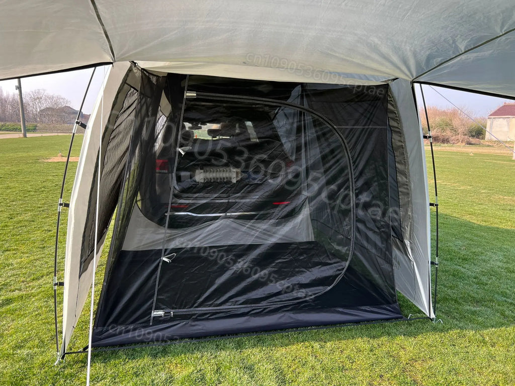 Camping Car Box Docking Tent, Portable Waterproof Car Rear Tent, 3-4 Person Extension Tent, Sunshade Tunnel Tent Outdoor