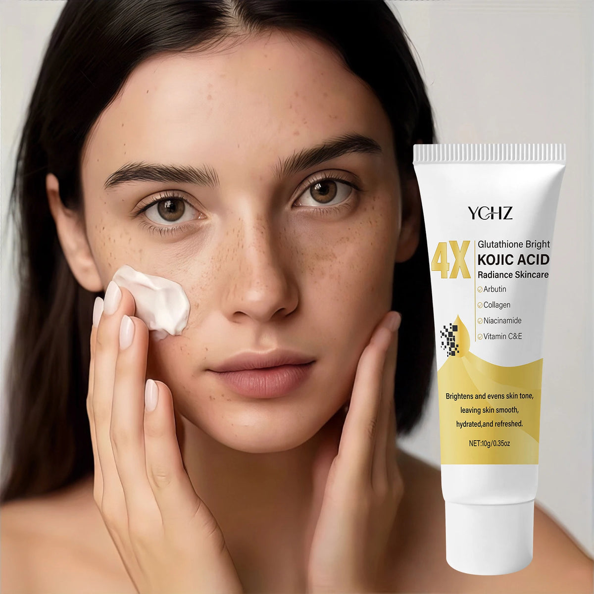Kojic Acid Face Cream, Evens Out Skin Tone, Eliminates Dark Spots and Dullness - Non-Greasy, Suitable for Both Men and Women - Whitening and Moisturizing Cream, for Day and Night Use, Ideal Holiday Gift