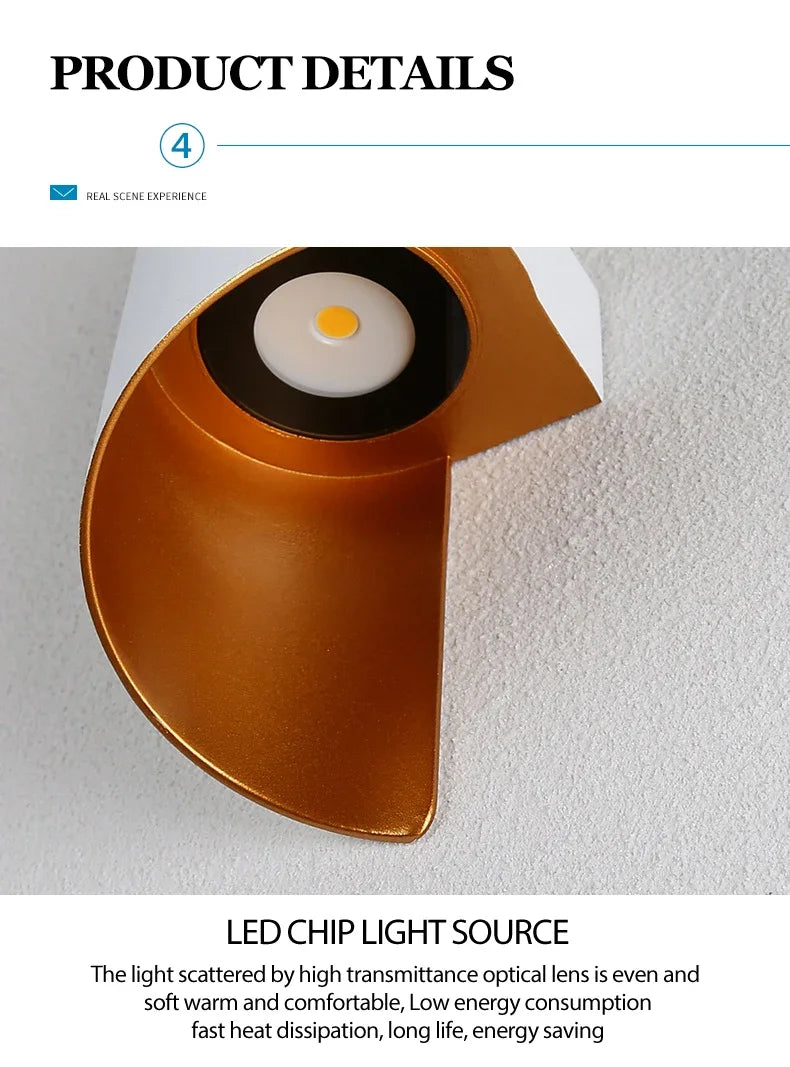 LED Wall Lamp 10W Indoor Wall Lights Waterproof Outdoor Modern Nordic Sconce Lamp Interior Wall Light Home Decor