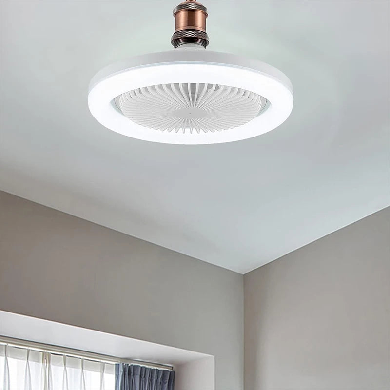 3In1 Ceiling Fan With Lighting Lamp E27 Converter Base With Remote Control For Bedroom Living Home Silent Ac85-265v
