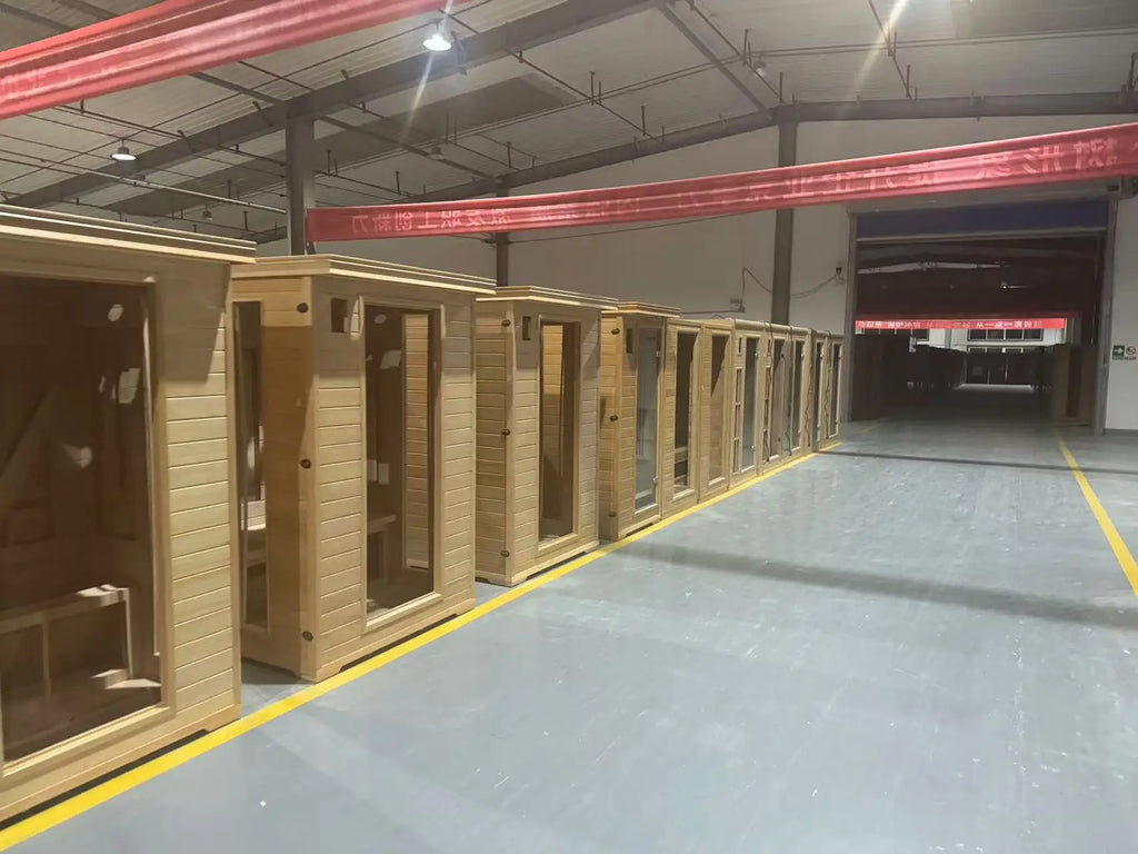 Design Solid Wood Electric Sauna Room Outdoor Smart Dry Steam for 2-6 People Control Panel Heating 5-Year Warranty Customized