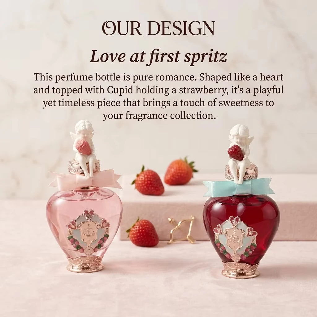 Flower Knows Cupid Perfume Strawberry Milk Shake Sweet Fragrance Eau De Parfum For Women Long Lasting Caramel Vanilla Musk