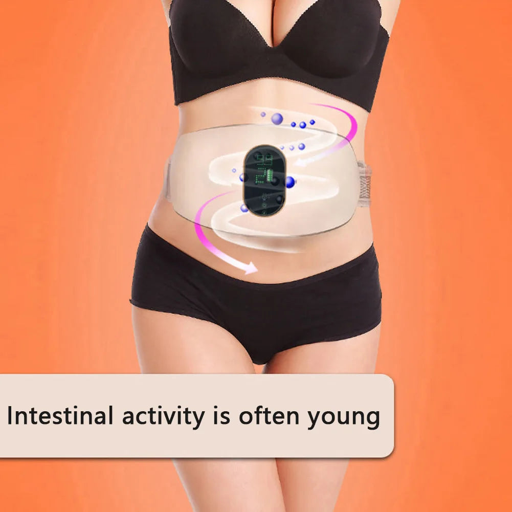 Rechargeable Body Slimming Machine Waist Belt Waist Fitness Massager Weight Loss and Body Shaping Instrument Constipation Relief