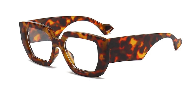 Square Reading Glasses For Women Optical Lens Prescription Men's Eyeglasses Big Thick Frames Presbyopic Eyewear Trendy