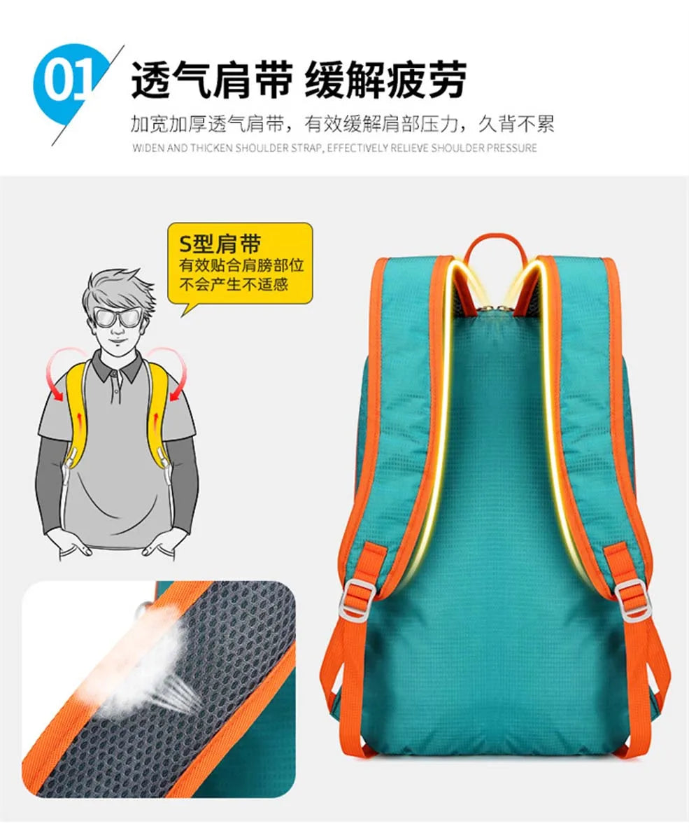 Best-selling sports and outdoor backpacks lightweight travel portable folding bags hiking bags cycling waterproof backpacks