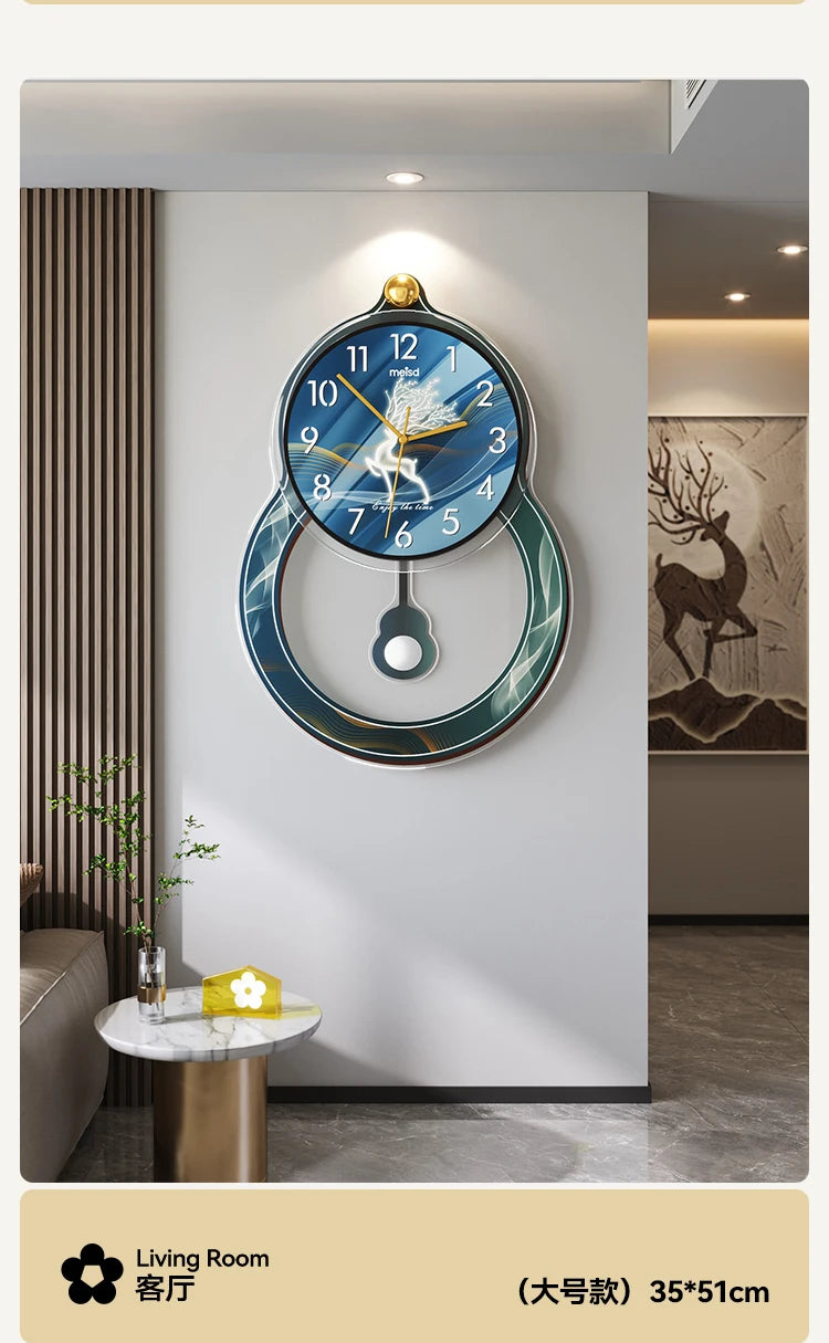 Kitchen Living Room Wall Clock Minimalist Design Unique Usa European Wall Clock Flowers Nordic Luxury Metal Horloge Decorarion